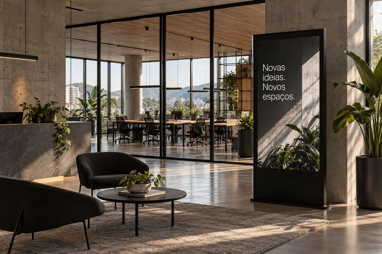 Ambiente ilustrativo: Coworking · Centro